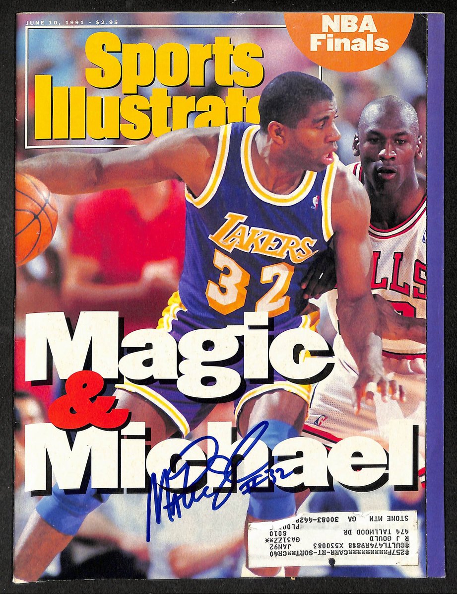 Magic Johnson HOF Signed/Autographed 1991 Sports Illustrated Magazine JSA 215080