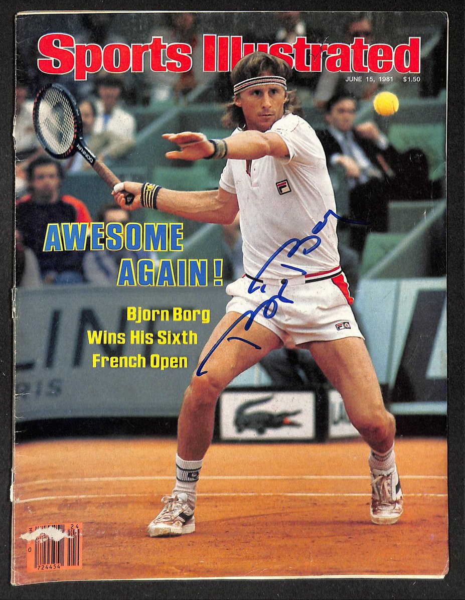 Bjorn Borg Signed/Autographed 1981 Sports Illustrated Magazine JSA 215084