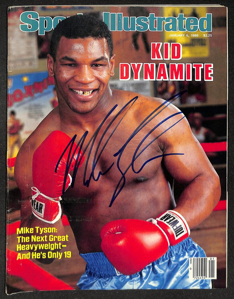 Mike Tyson Signed/Autographed 1986 Sports Illustrated Magazine JSA 215088