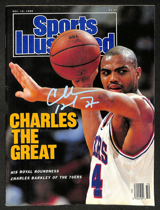 Charles Barkley HOF Signed 1988 Sports Illustrated No Label JSA 215089