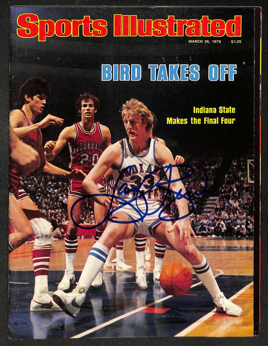 Larry Bird Signed/Autographed 1979 Sports Illustrated Magazine JSA 215090