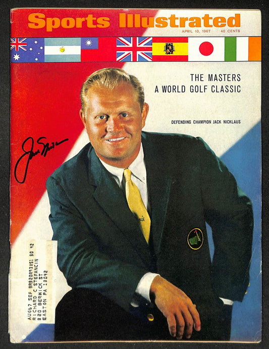 Jack Nicklaus Signed/Autographed 1967 Sports Illustrated Magazine JSA 215092