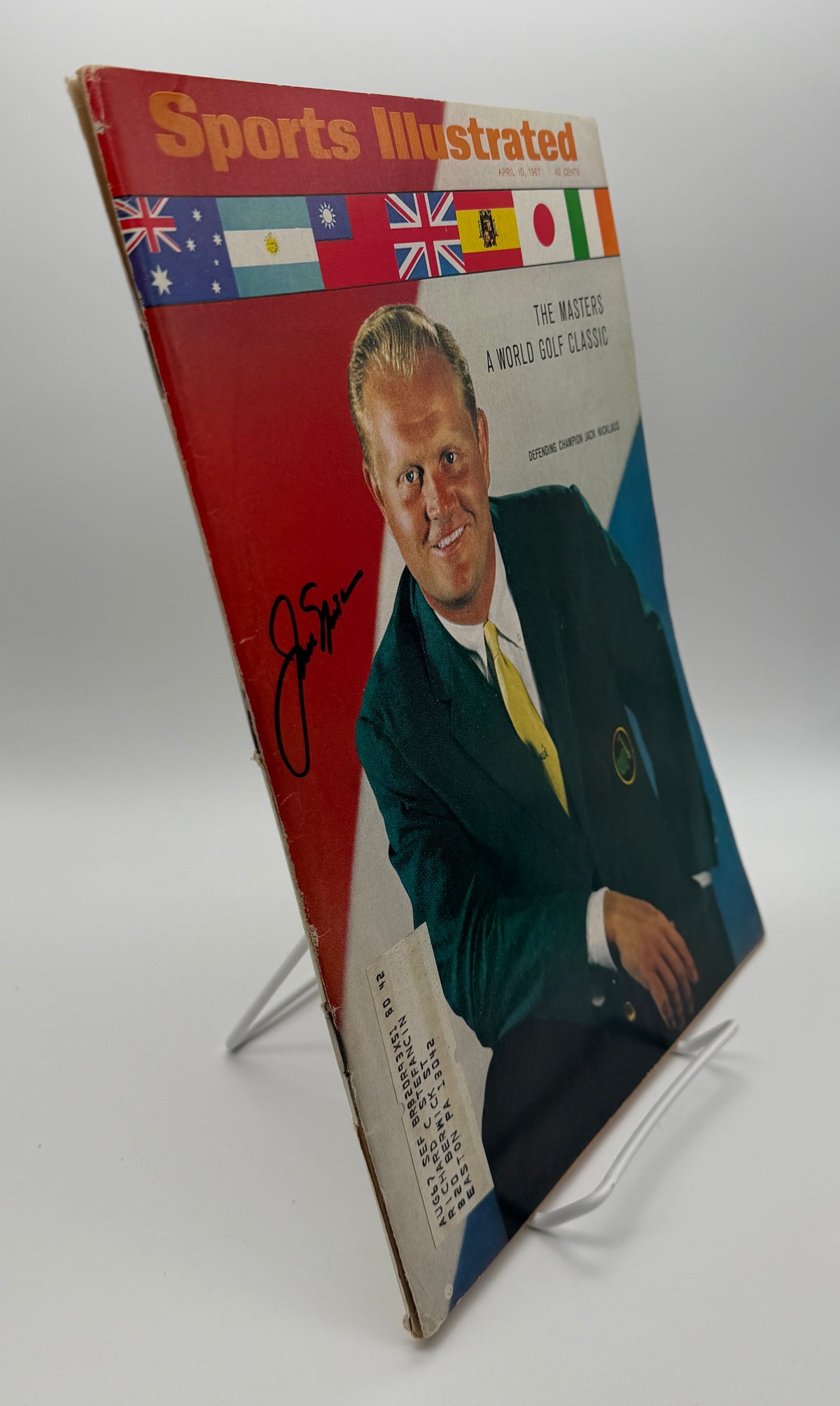 Jack Nicklaus Signed/Autographed 1967 Sports Illustrated Magazine JSA 215092