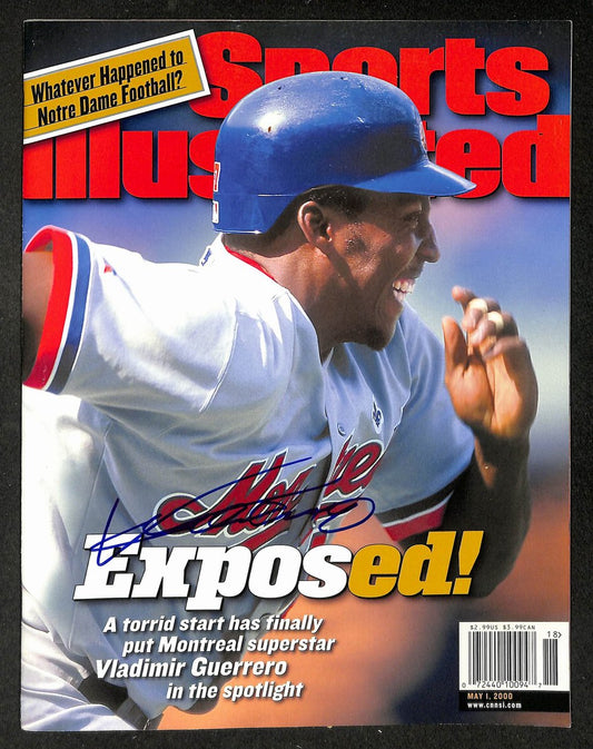Vladimir Guerrero HOF Signed 2000 Sports Illustrated No Label JSA 215093