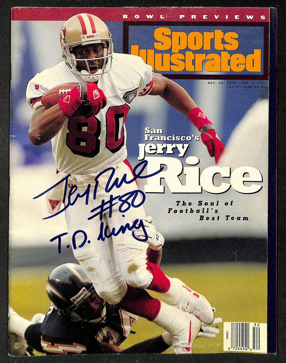 Jerry Rice HOF Signed/Autographed 1994 Sports Illustrated No Label JSA 215094
