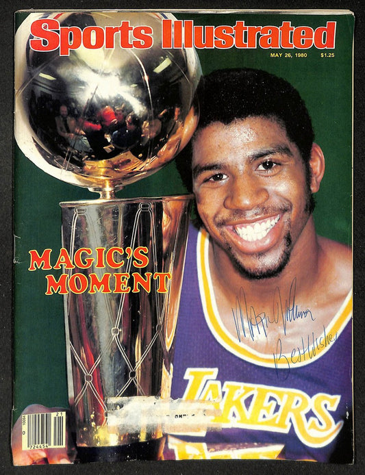 Magic Johnson HOF Signed/Autographed 1980 Sports Illustrated Magazine JSA 215095