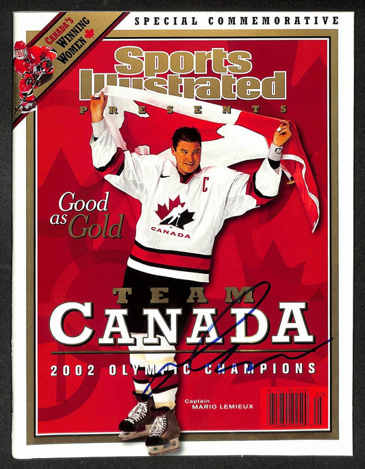 Mario Lemieux Signed/Autographed 2002 Sports Illustrated Canada JSA 215099