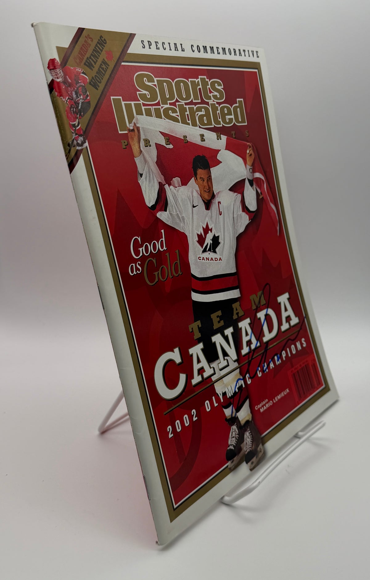 Mario Lemieux Signed/Autographed 2002 Sports Illustrated Canada JSA 215099