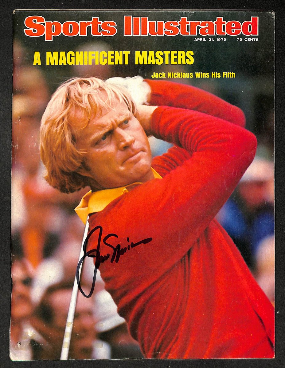 Jack Nicklaus Signed/Autographed 1975 Sports Illustrated Magazine JSA 215105