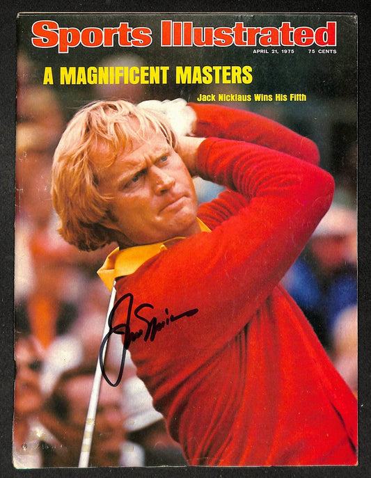 Jack Nicklaus Signed/Autographed 1975 Sports Illustrated Magazine JSA 215105