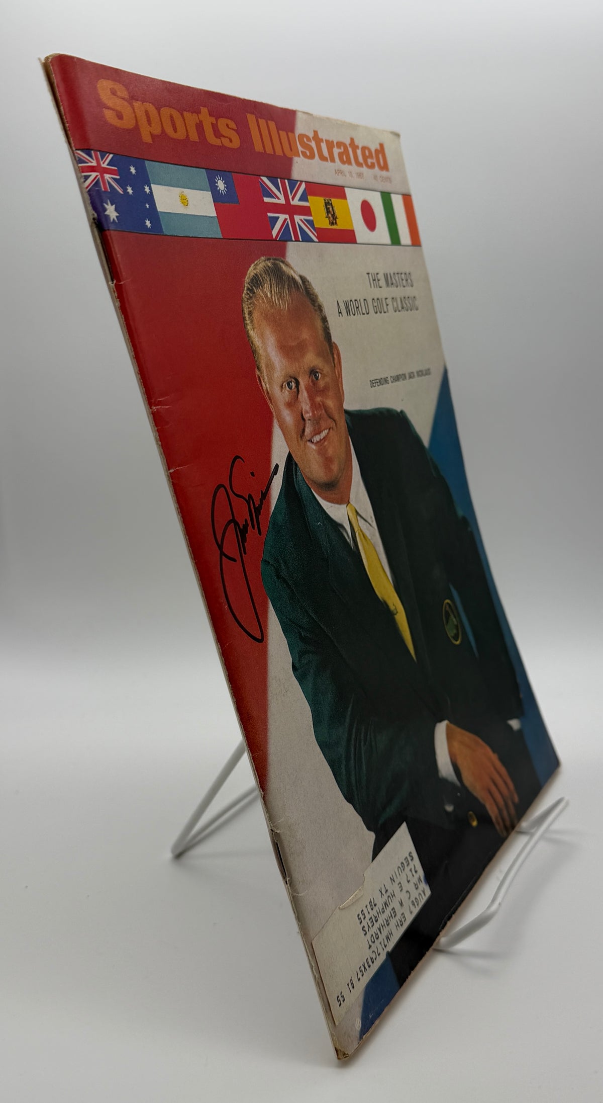 Jack Nicklaus Signed/Autographed 1967 Sports Illustrated Magazine JSA 215109