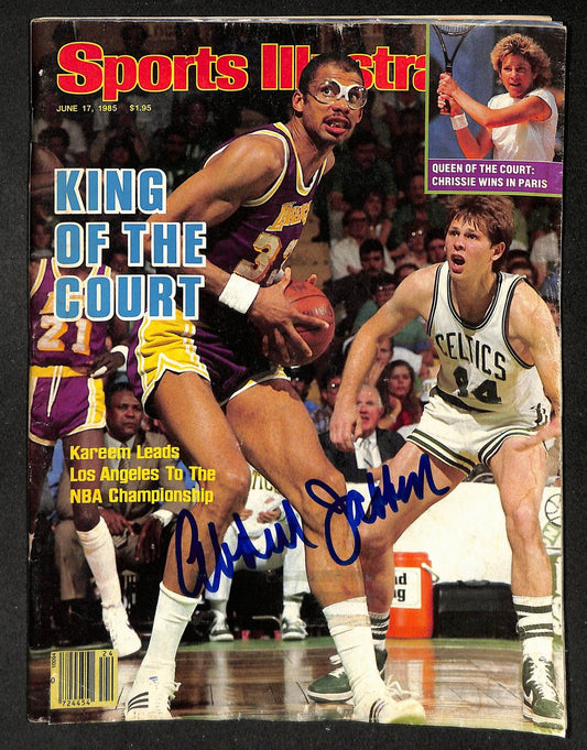 Kareem Abdul-Jabbar HOF Signed 1985 Sports Illustrated Magazine JSA 215110