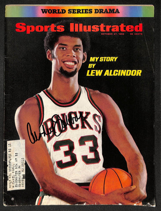 Kareem Abdul-Jabbar HOF Signed 1969 Sports Illustrated Magazine JSA 215112