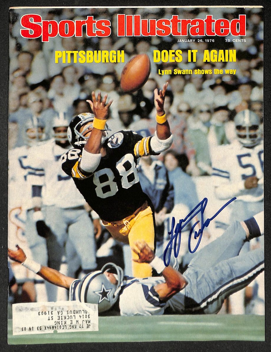 Lynn Swann HOF Signed/Autographed 1976 Sports Illustrated Magazine JSA 215116