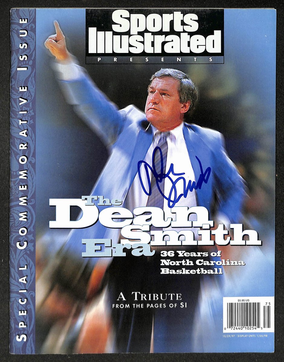 Dean Smith Signed/Autographed 1998 Sports Illustrated No Label JSA 215117