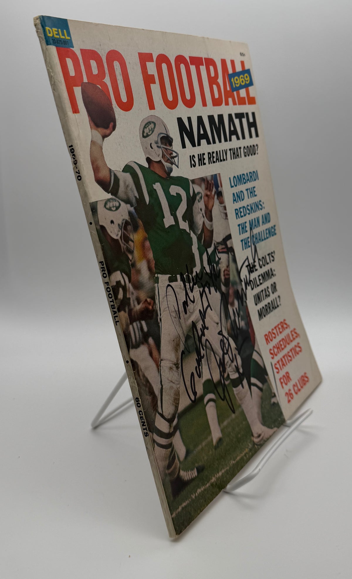 Joe Namath HOF Signed/Autographed 1969 PRO FOOTBALL Magazine JSA 215123