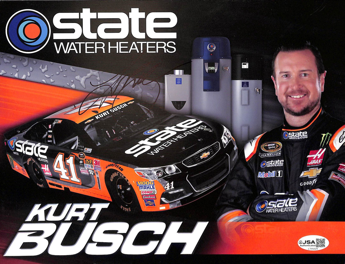 Kurt Busch Signed/Autographed 8x10 Photo NASCAR JSA 215204