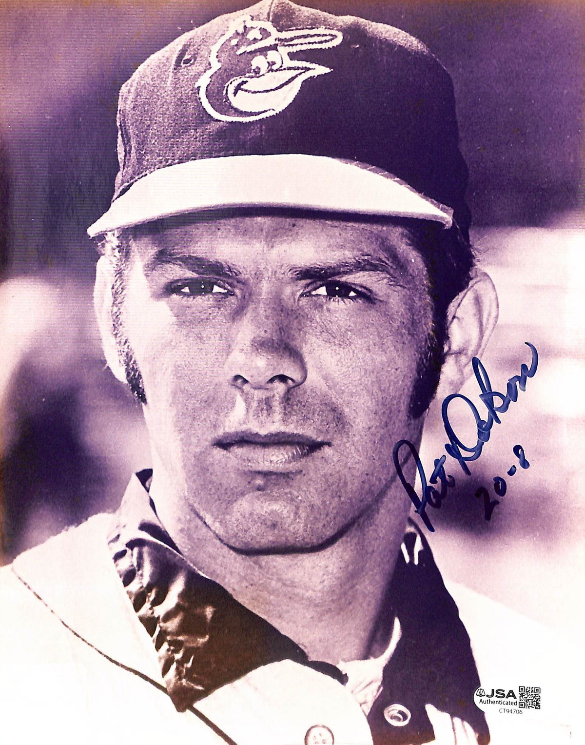 Pat Dobson Signed/Autographed 8x10 Photo Orioles JSA 215218