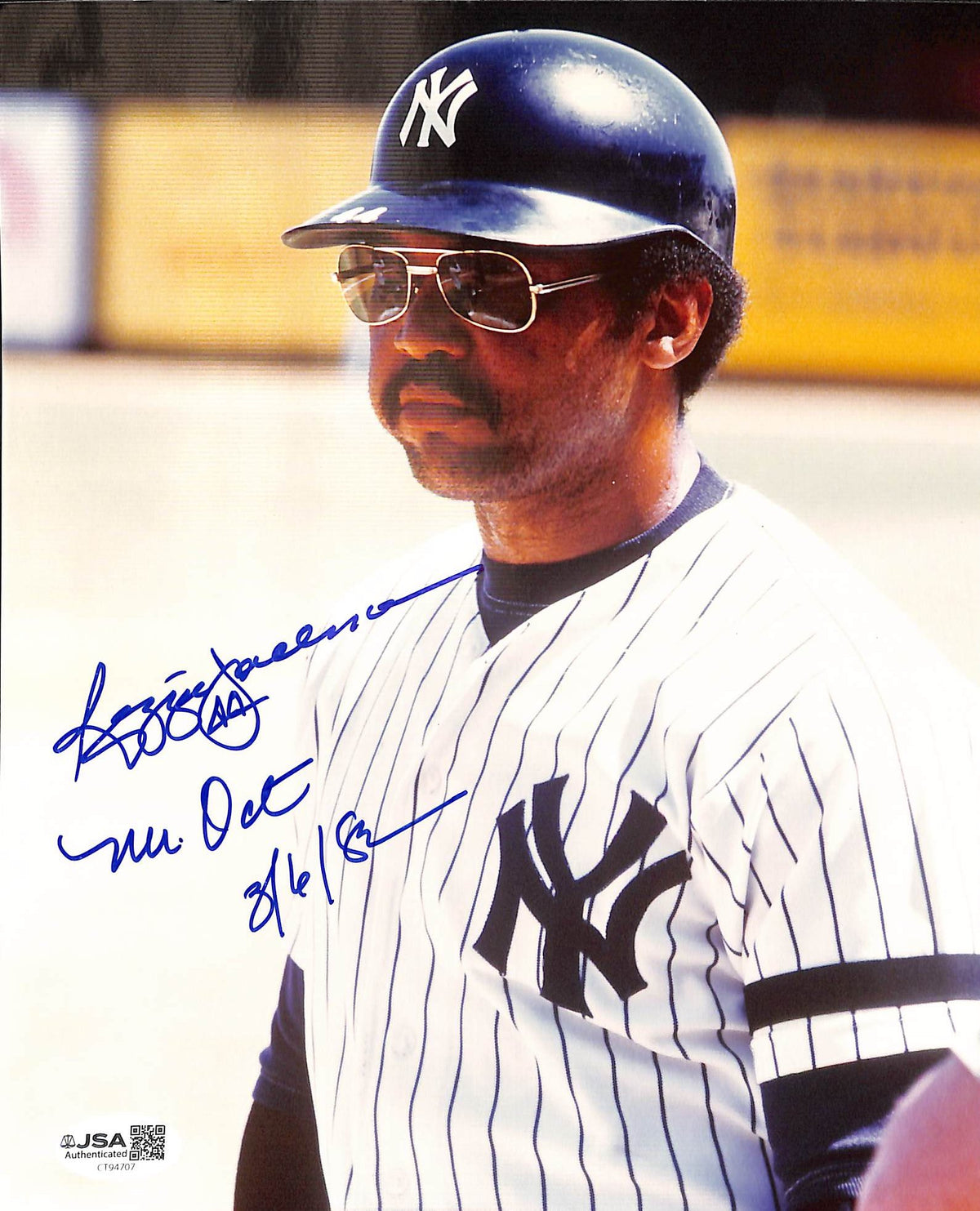 Reggie Jackson HOF Signed/Autographed 8x10 Photo Yankees JSA 215229