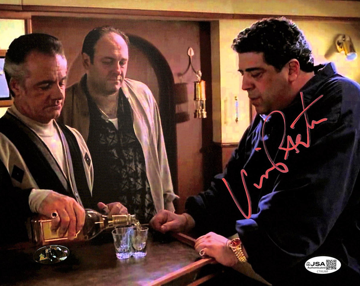 Vincent Pastore Signed/Autographed 8x10 Photo The Sopranos JSA 215239