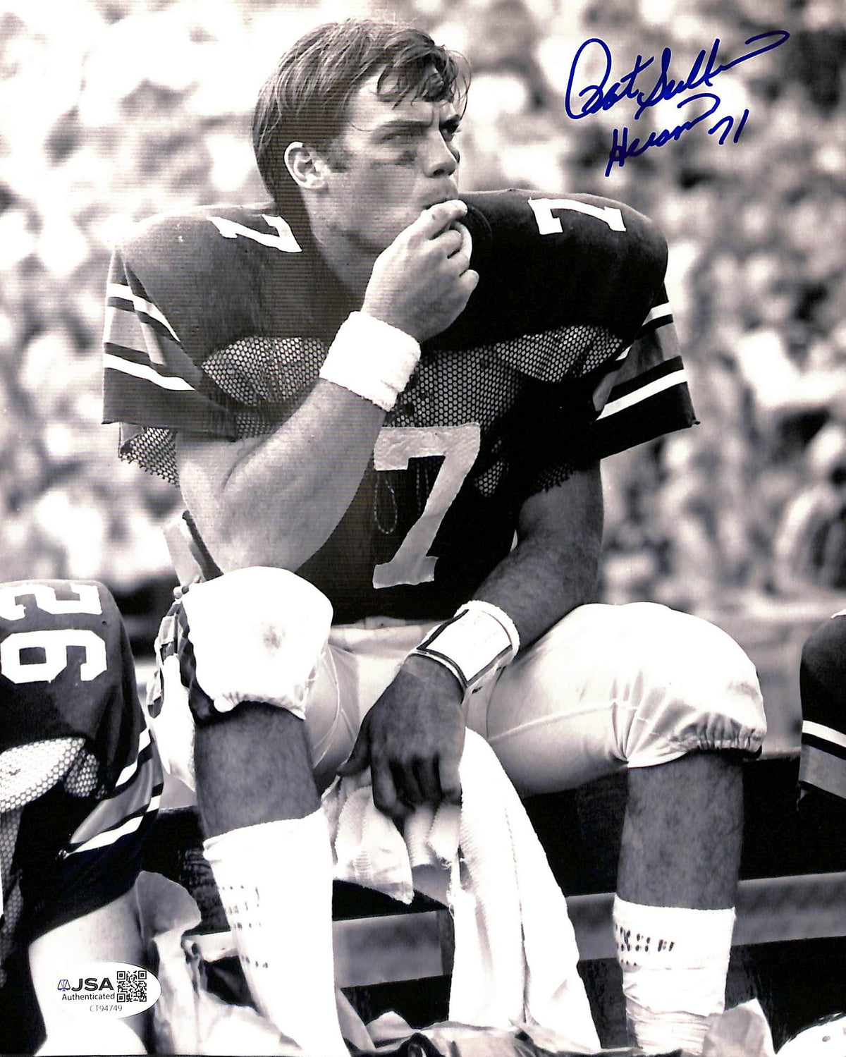 Pat Sullivan Signed/Autographed 8x10 Photo Heisman Auburn Tigers JSA 215256