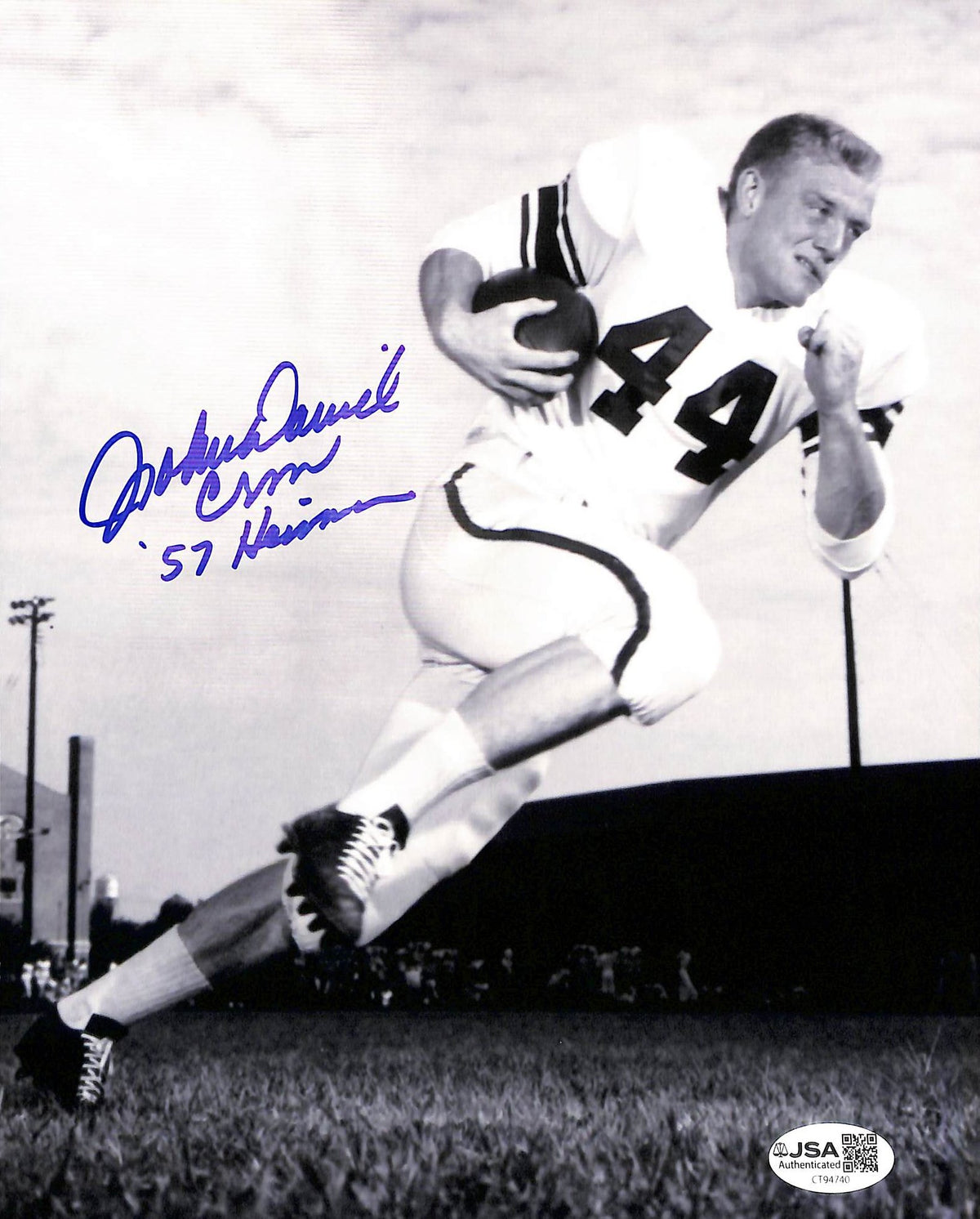 John David Crow Signed/Autographed 8x10 Photo Heisman Texas A&M JSA 215265