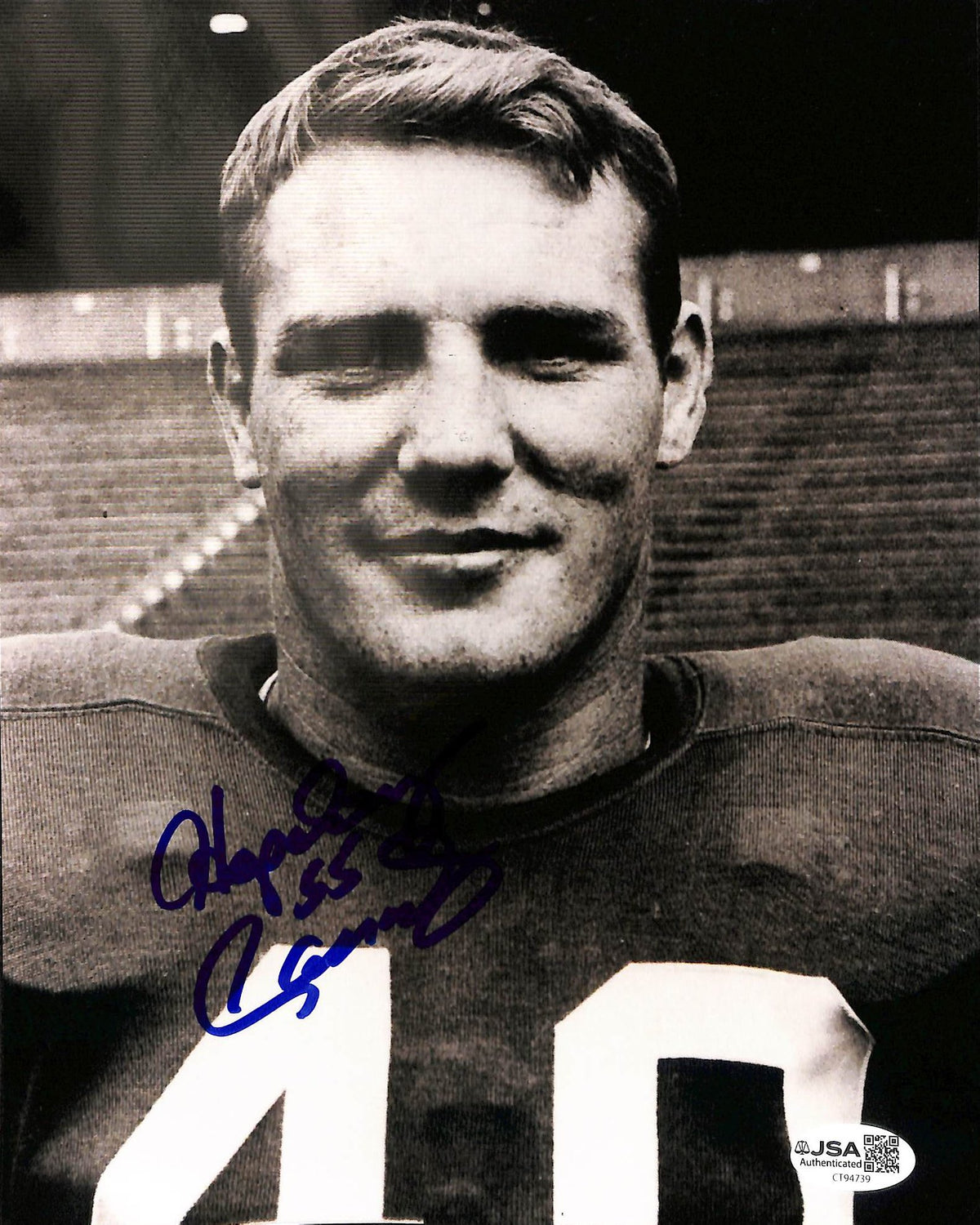 Hopalong Cassady Signed/Autographed 8x10 Photo Heisman Ohio St JSA 215266