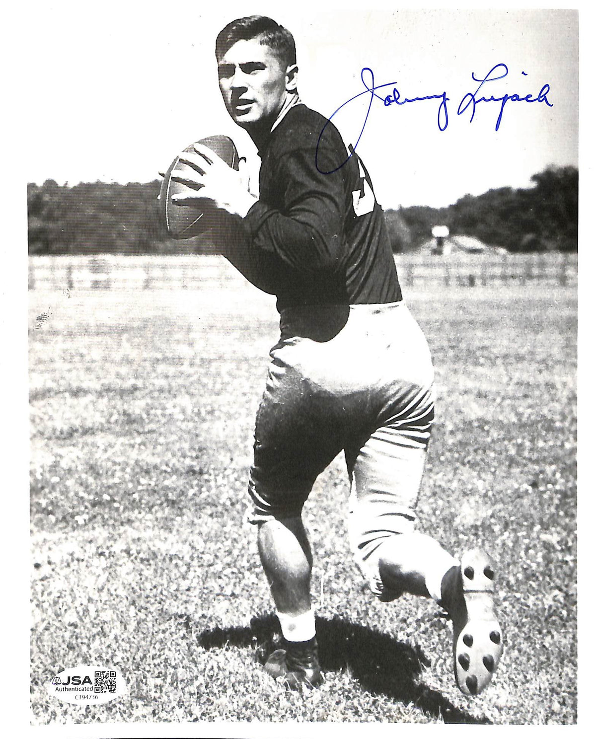 Johnny Lujack Signed/Autographed 8x10 Photo Heisman Notre Dame JSA 215269