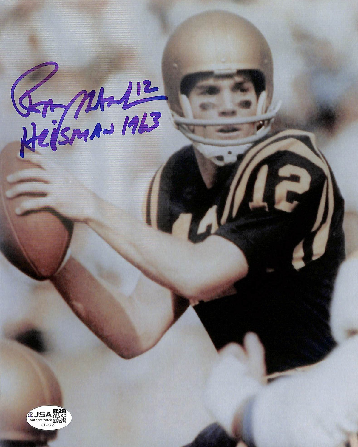 Roger Staubach Signed/Autographed 8x10 Photo Heisman Naval Academy JSA 215276