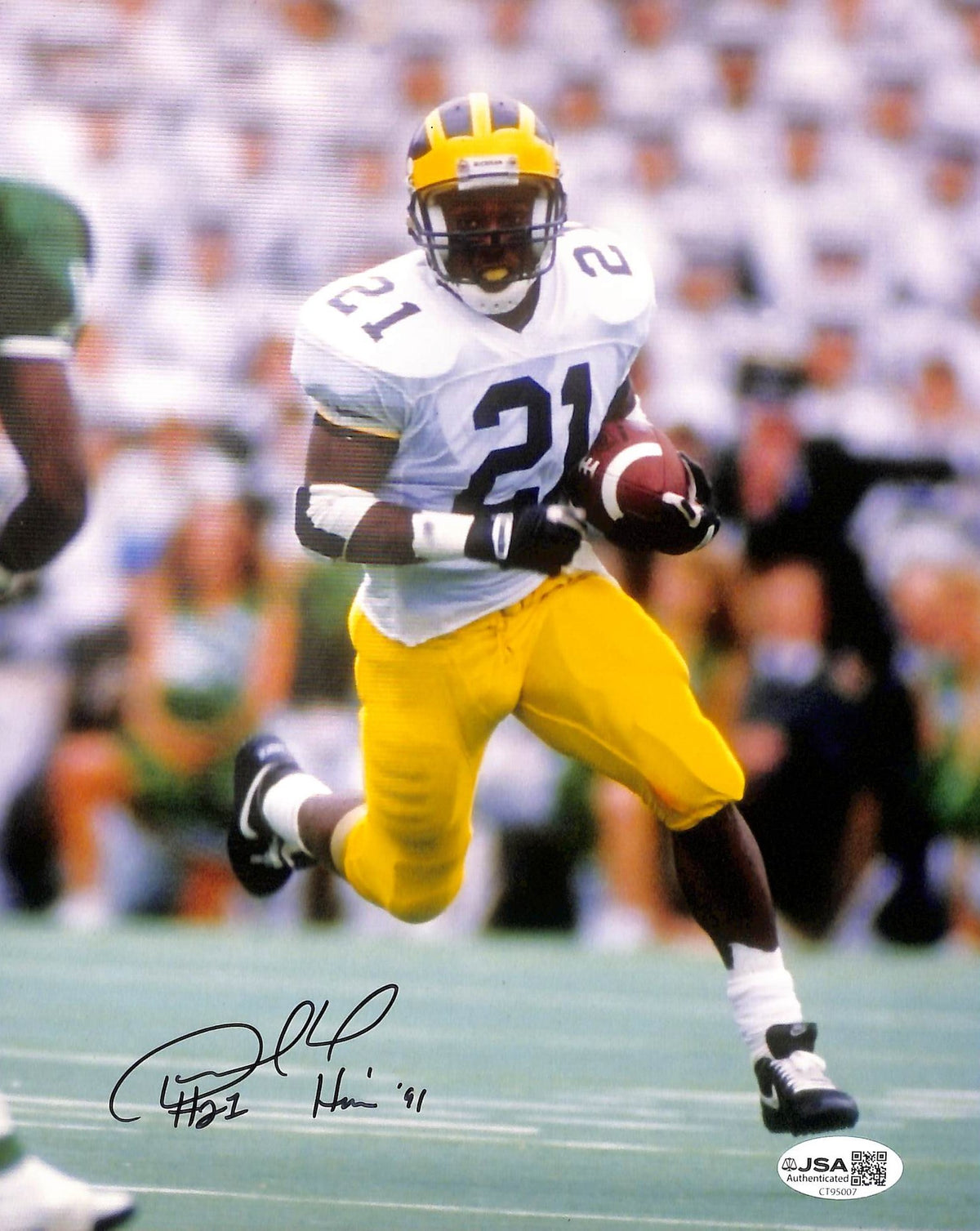 Desmond Howard Signed/Autographed 8x10 Photo Heisman Michigan JSA 215280