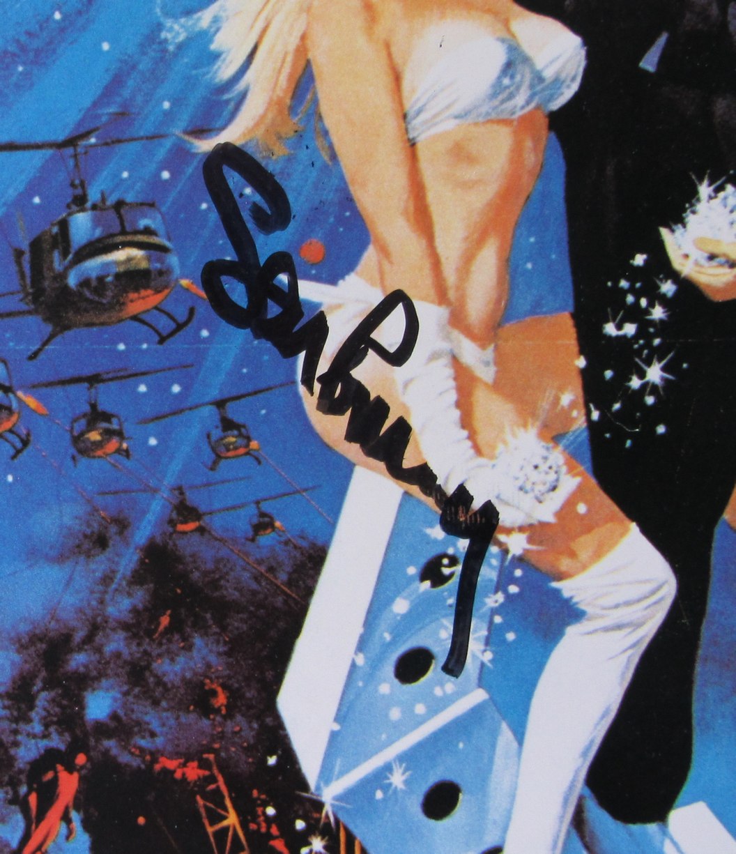 Sean Connery Signed Original Movie Poster Diamonds are Forever Framed JSA LOA