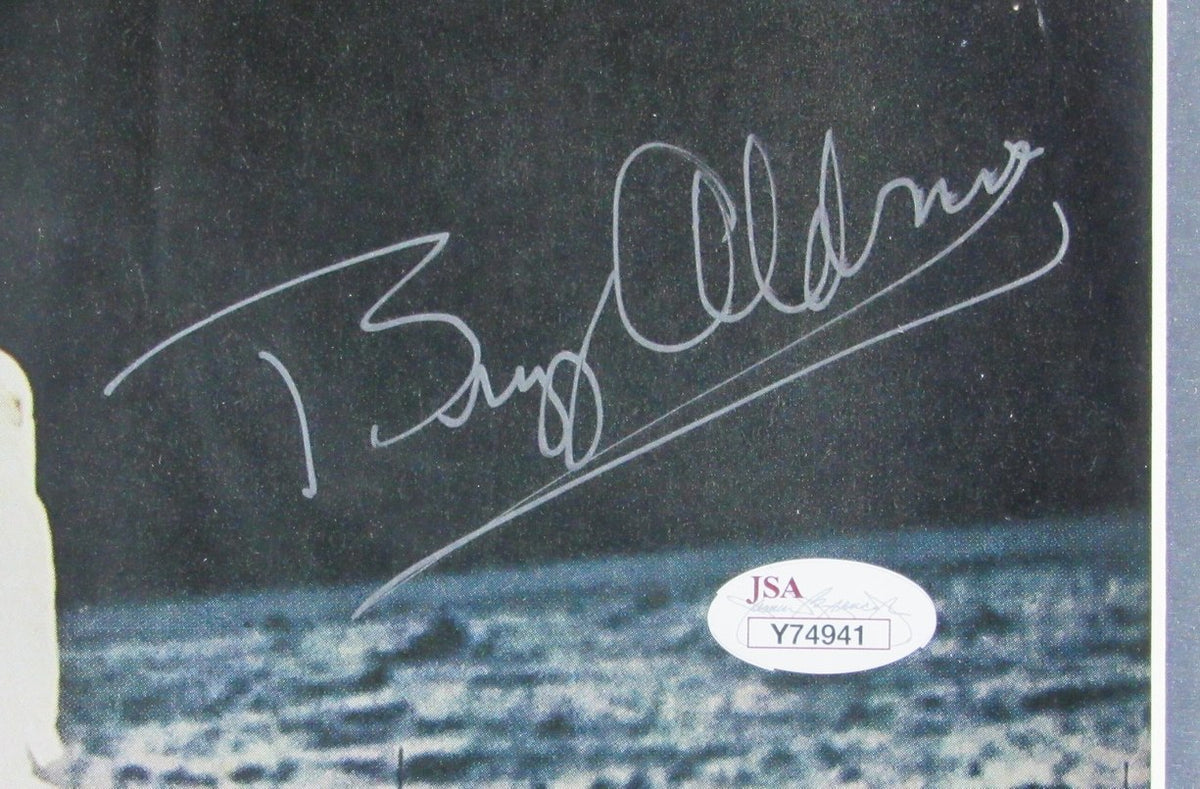 Buzz Aldrin Astronaut Apollo 11 Signed 8/8/1969 Life Magazine Framed JSA LOA