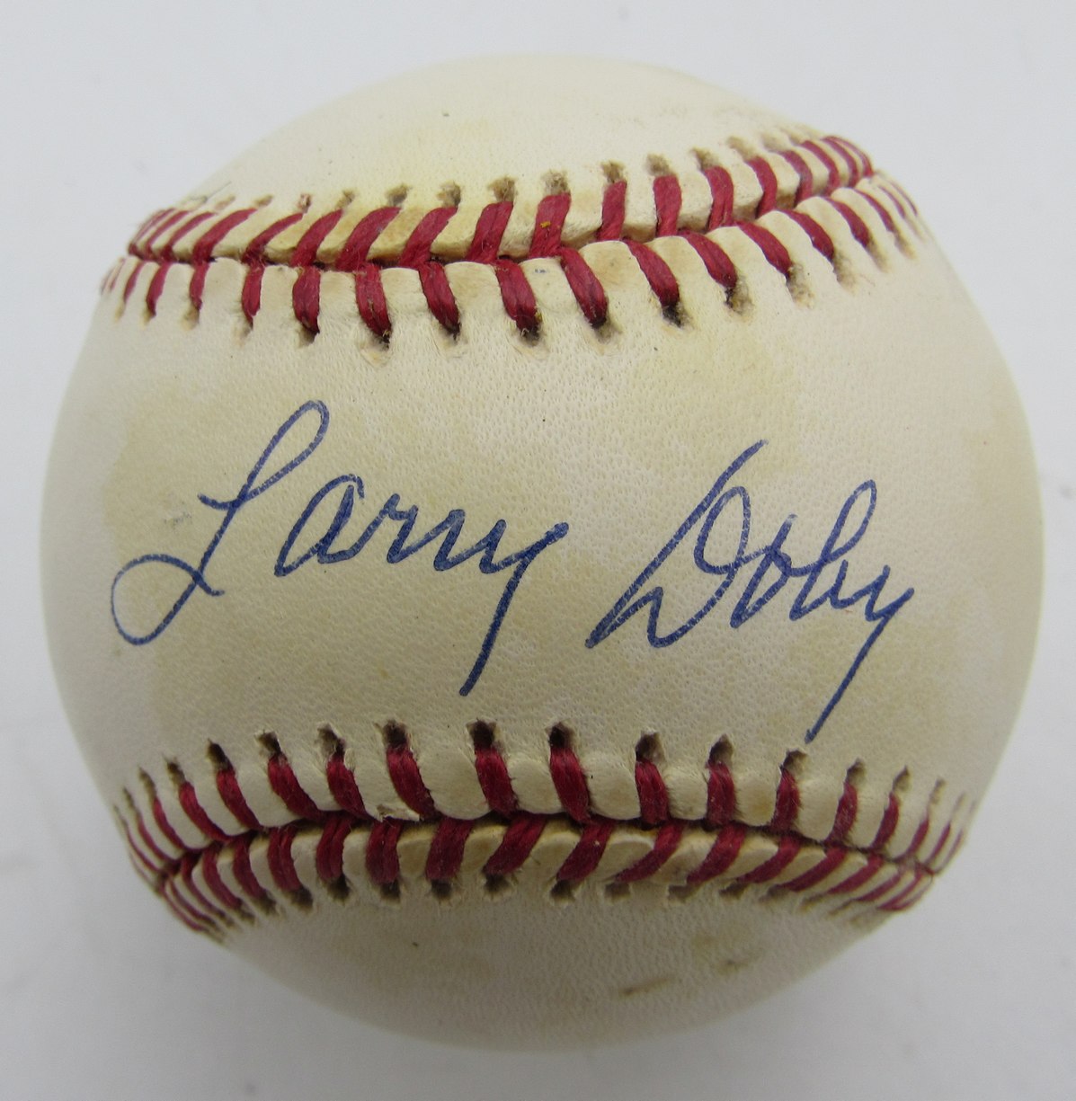 Larry Doby HOF Single Signed/Autographed OAL Baseball Indians JSA 215290