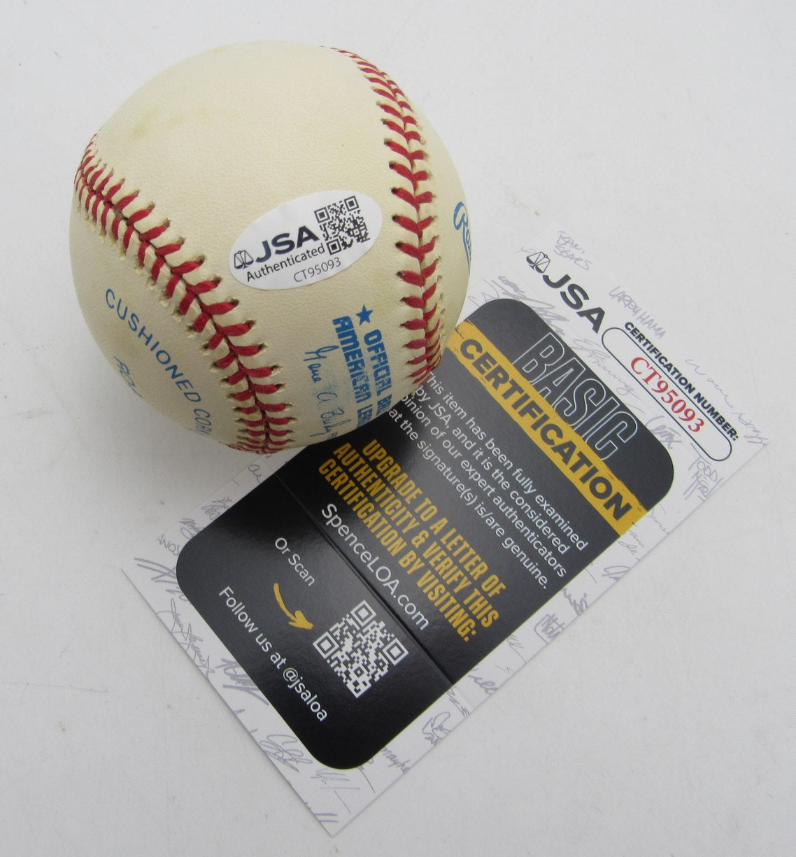 Joe Torre HOF Single Signed/Autographed OAL Baseball Yankees JSA 215292