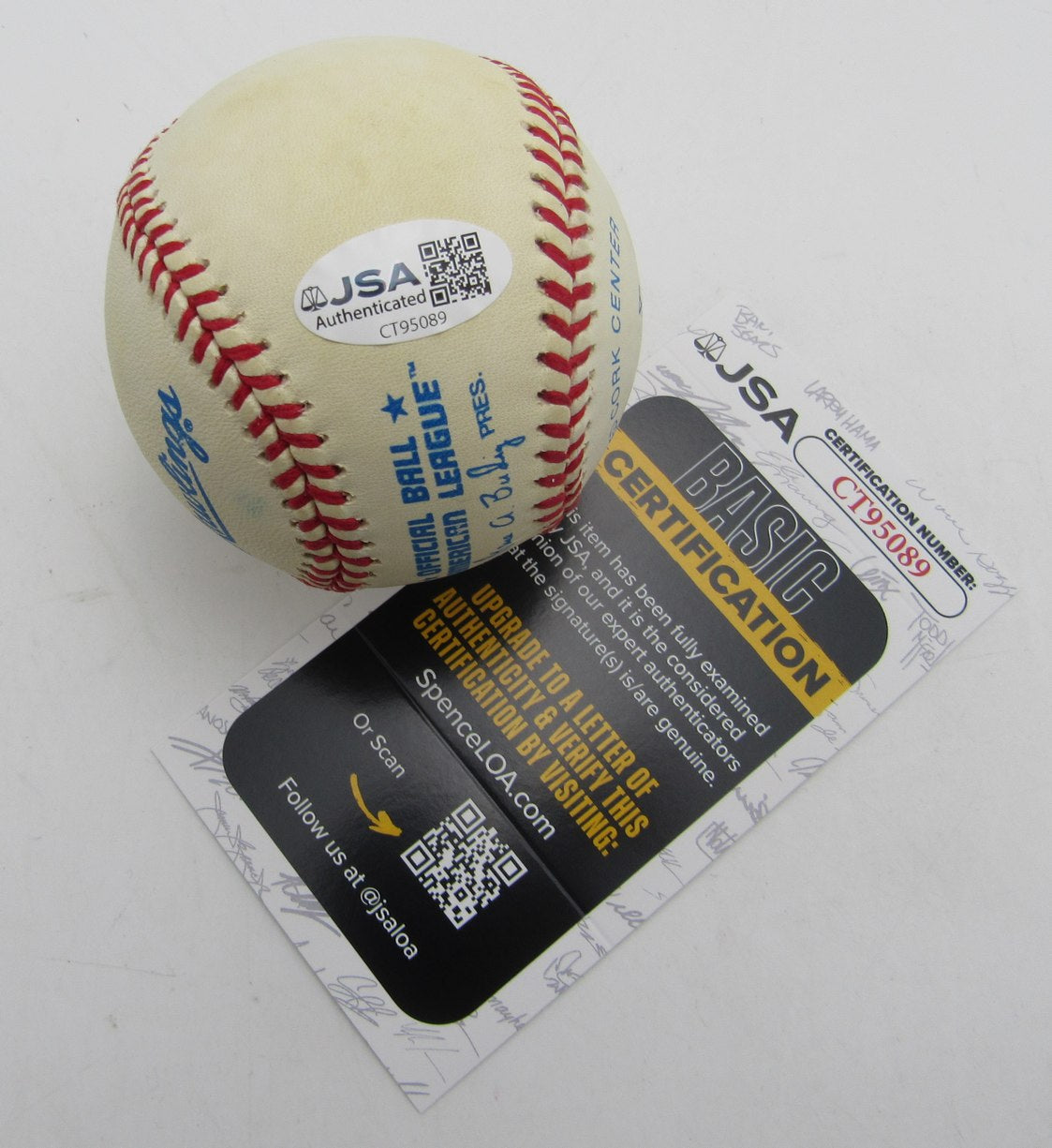 Jim Thome HOF Single Signed/Autographed OAL Baseball Indians JSA 215296