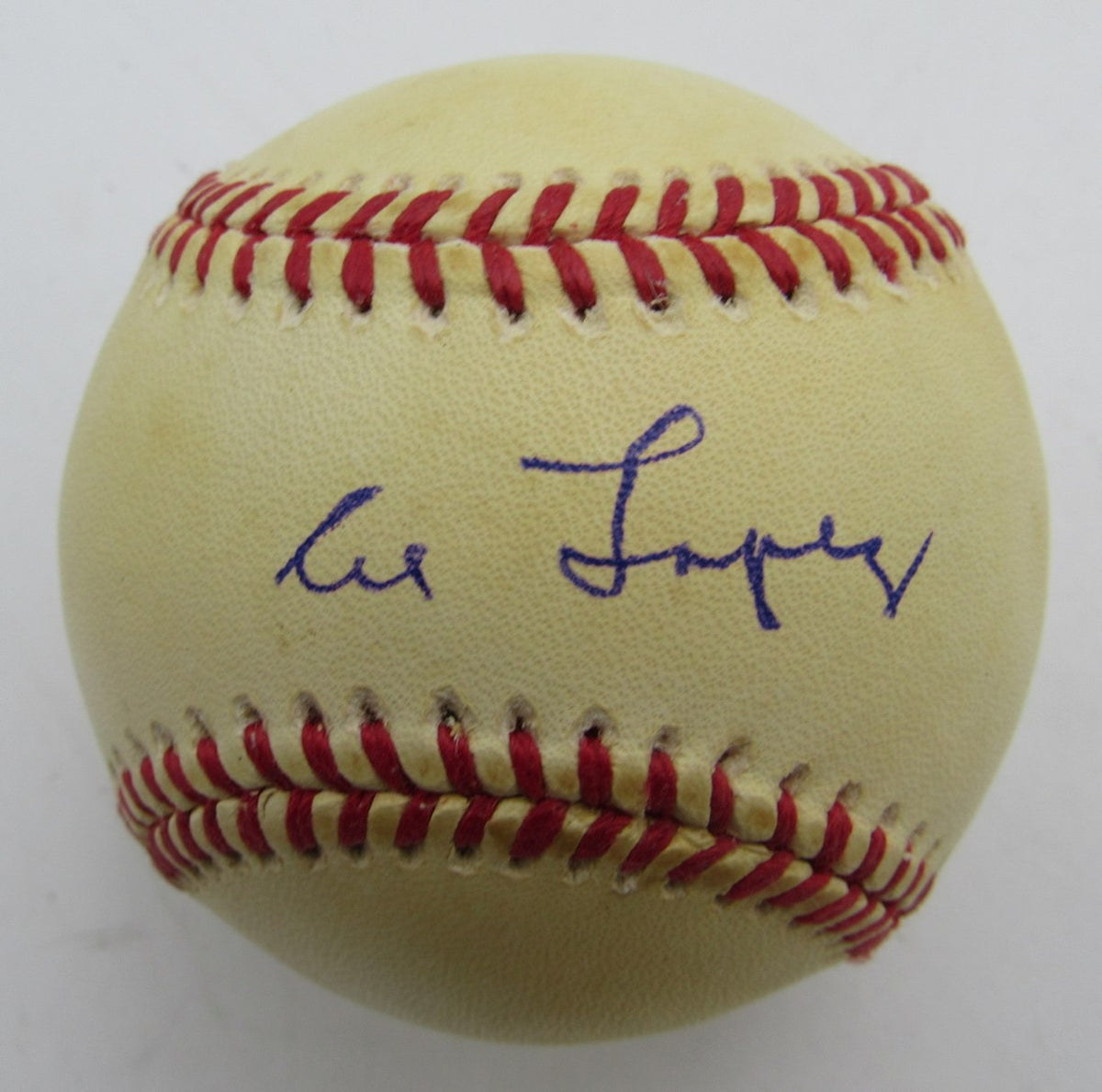 Al Lopez HOF Single Signed/Autographed ONL Baseball Brooklyn Dodgers JSA 215301