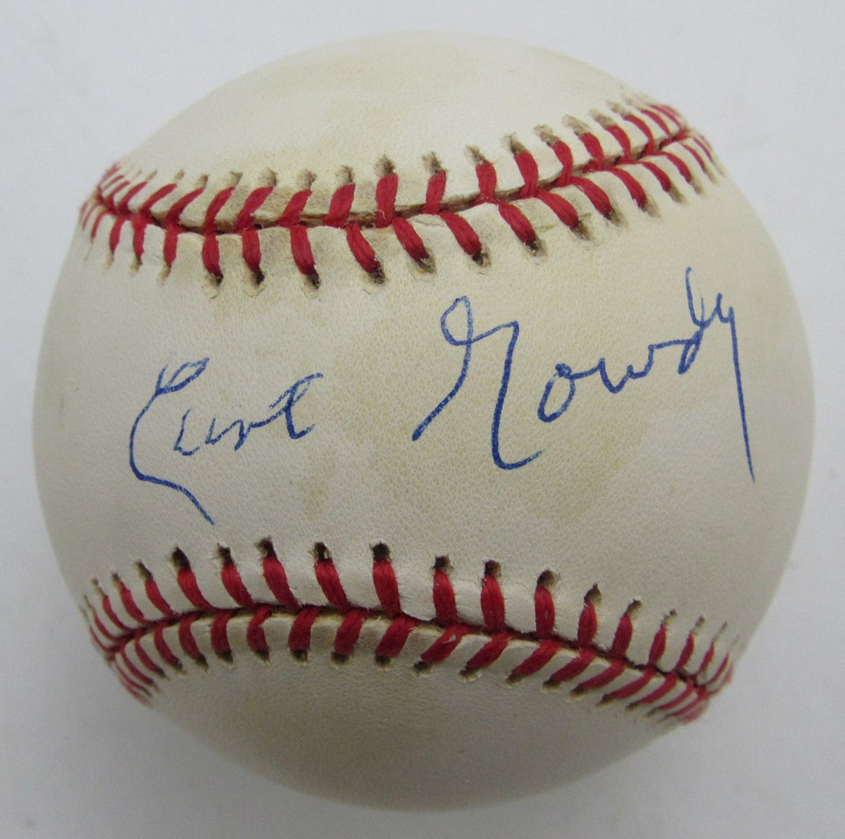 Curt Gowdy HOF Sportscaster Single Signed/Auto OAL Baseball Red Sox JSA 215308