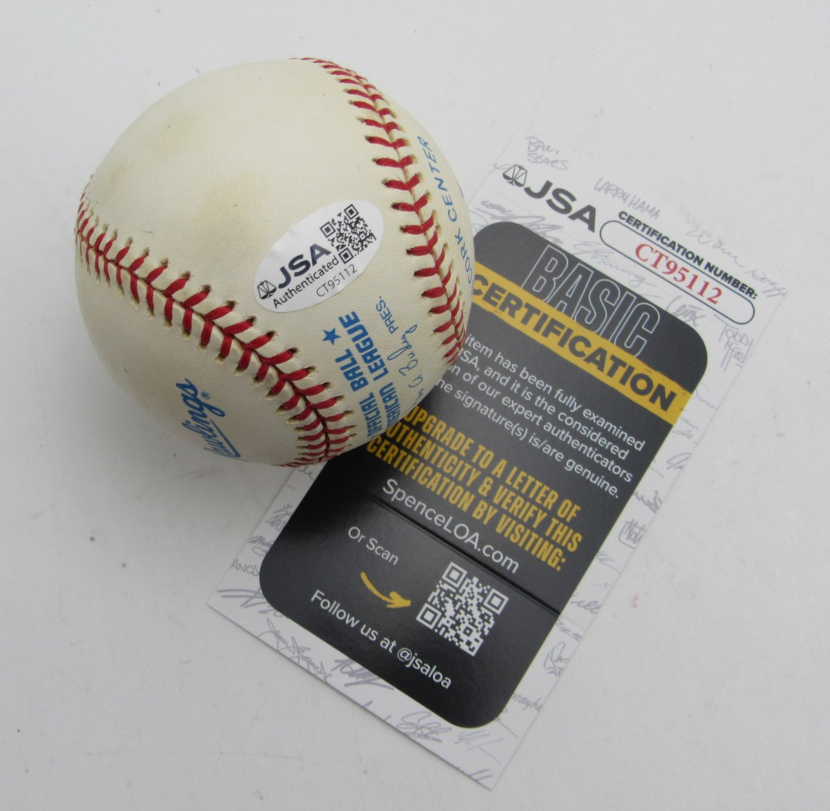 Curt Gowdy HOF Sportscaster Single Signed/Auto OAL Baseball Red Sox JSA 215308