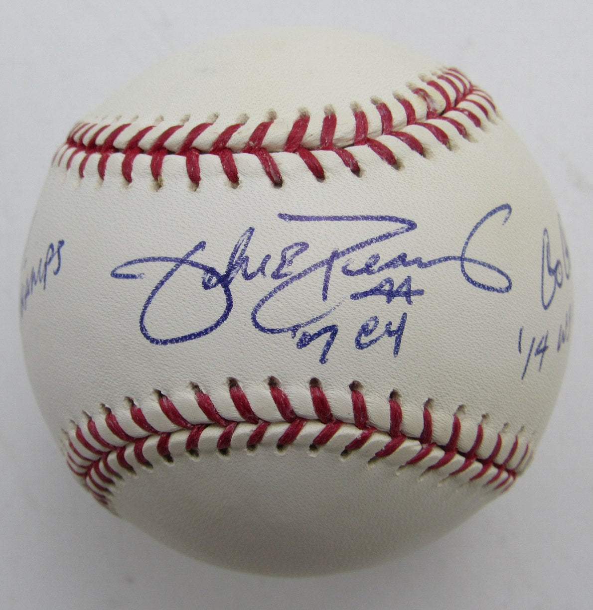 Jake Peavy Single Signed/Inscribed OML Baseball Boston Red Sox JSA 215309
