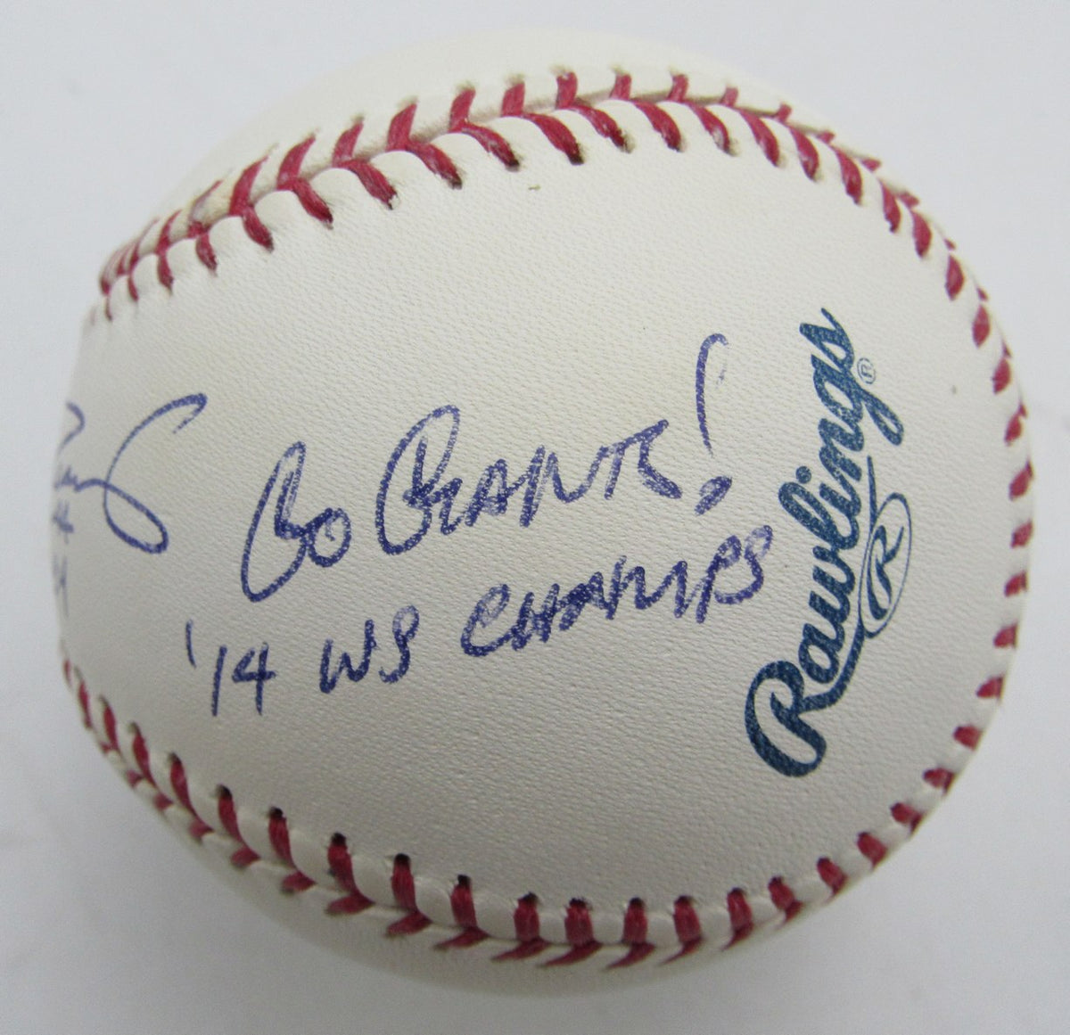 Jake Peavy Single Signed/Inscribed OML Baseball Boston Red Sox JSA 215309
