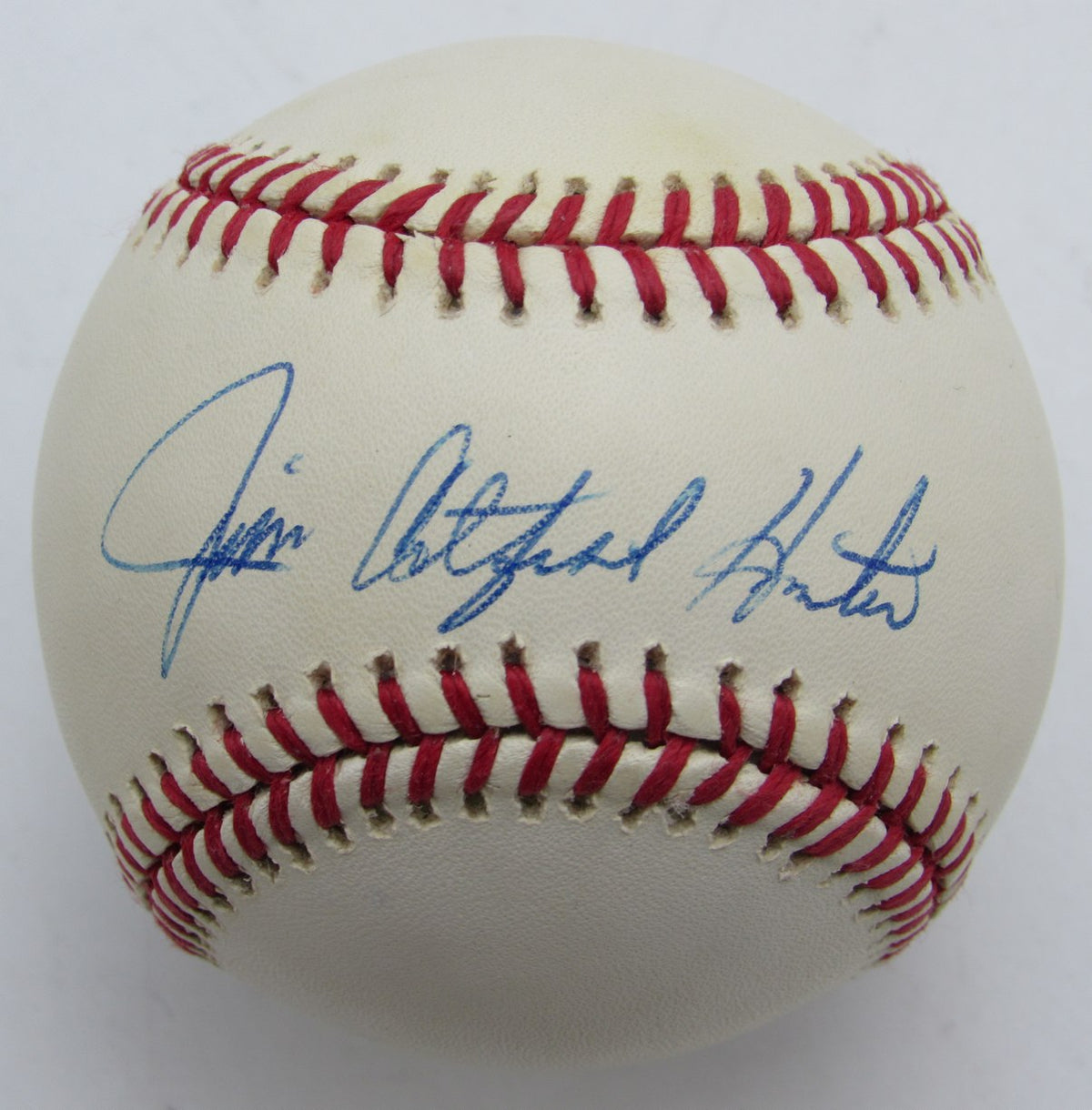 Jim Catfish Hunter HOF Single Signed/Auto OAL Baseball Oakland A's JSA 215312