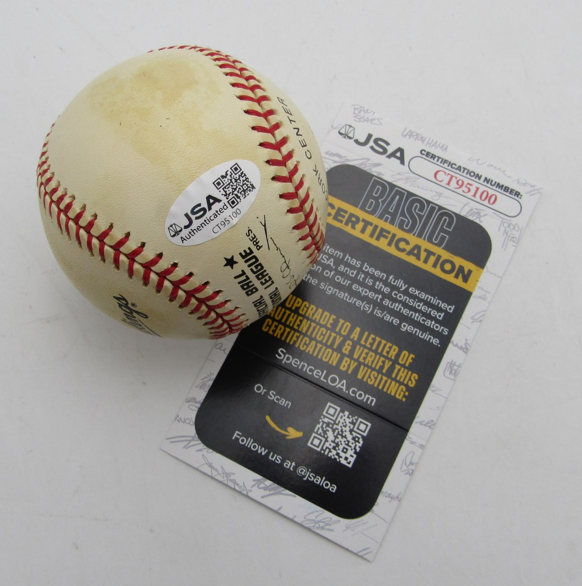 Mark McGwire Single Signed/Autographed ONL Baseball Oakland A's JSA 215315