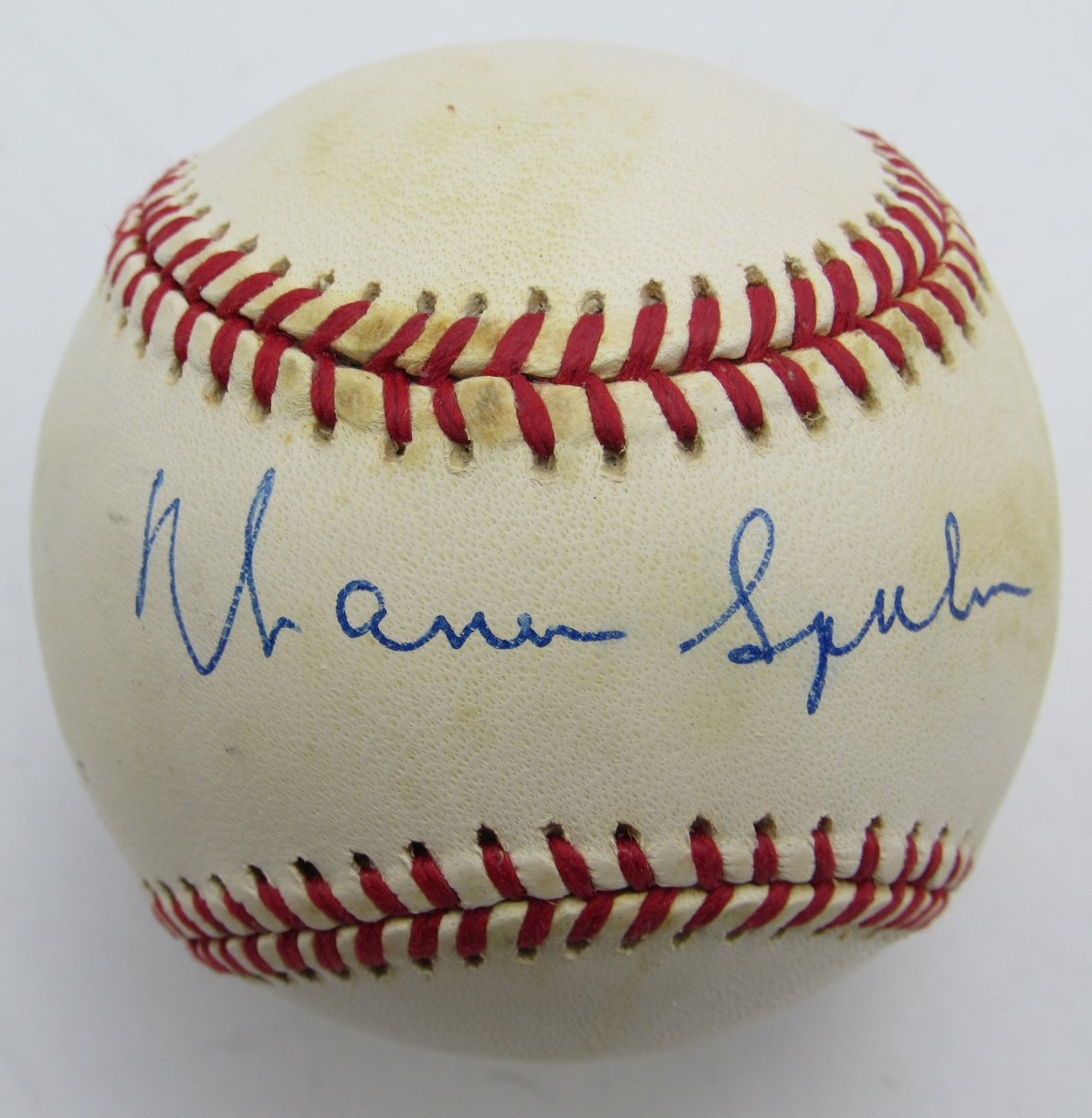 Warren Spahn HOF Signed/Autographed ONL Baseball Boston Braves JSA 215322