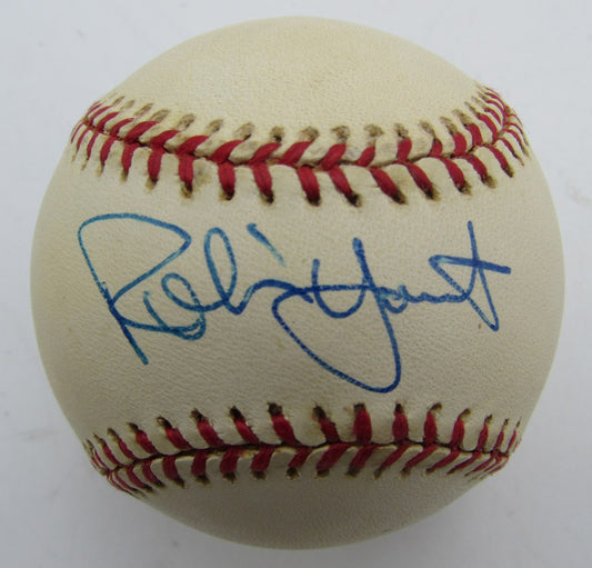 Robin Yount HOF Single Signed/Autographed OAL Baseball Brewers JSA 215327