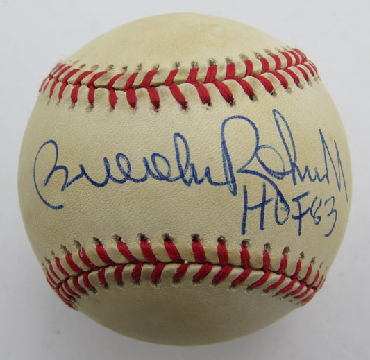 Brooks Robinson HOF Single Signed/Inscribed OAL Baseball Orioles JSA 215328