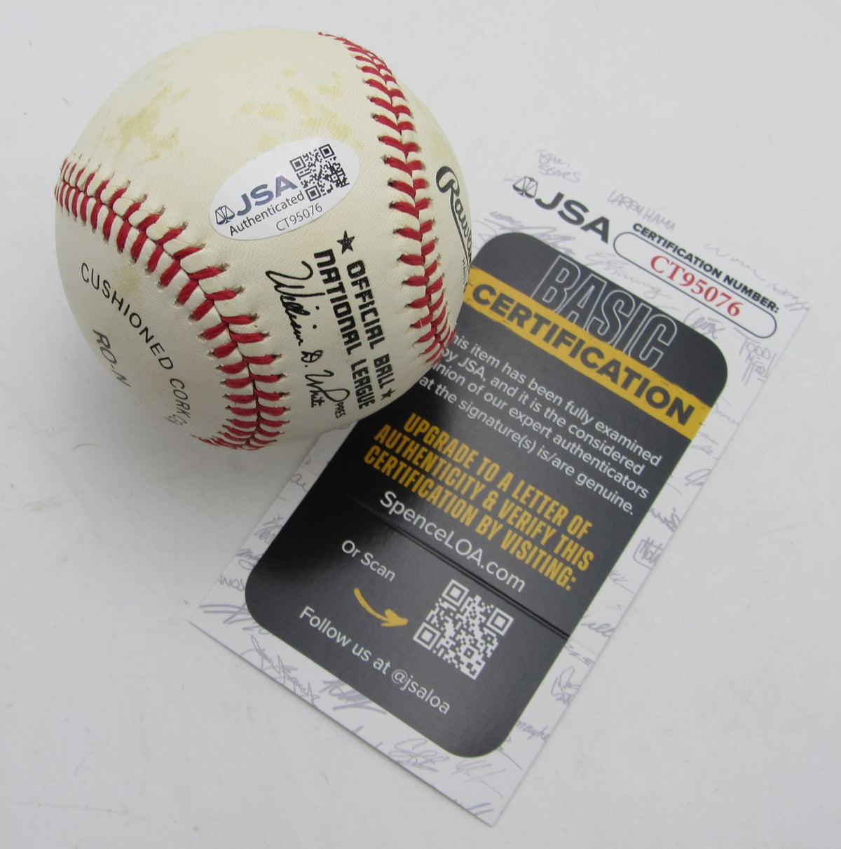Andre Dawson HOF Single Signed/Autographed ONL Baseball Expos JSA 215331