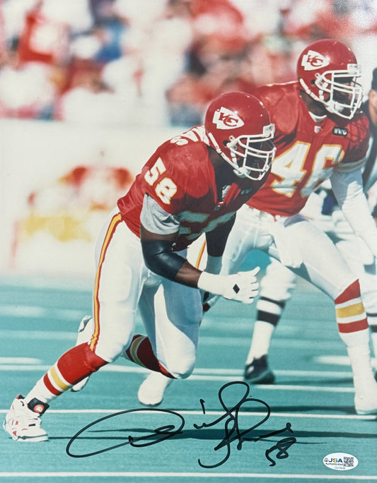 Derrick Thomas HOF Signed/Autographed 11x14 Photo Kansas City Chiefs JSA 214458