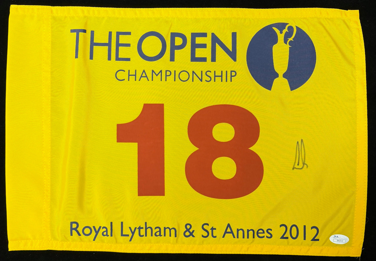 Ernie Els Signed/Autographed 2012 The British Open Pin Flag JSA 215462