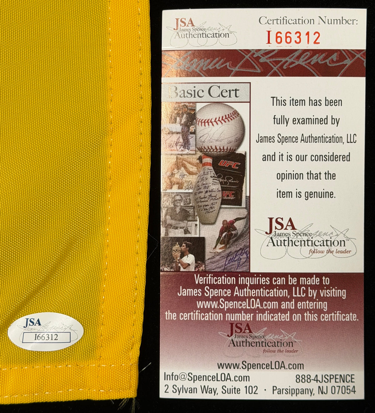 Ernie Els Signed/Autographed 2012 The British Open Pin Flag JSA 215462