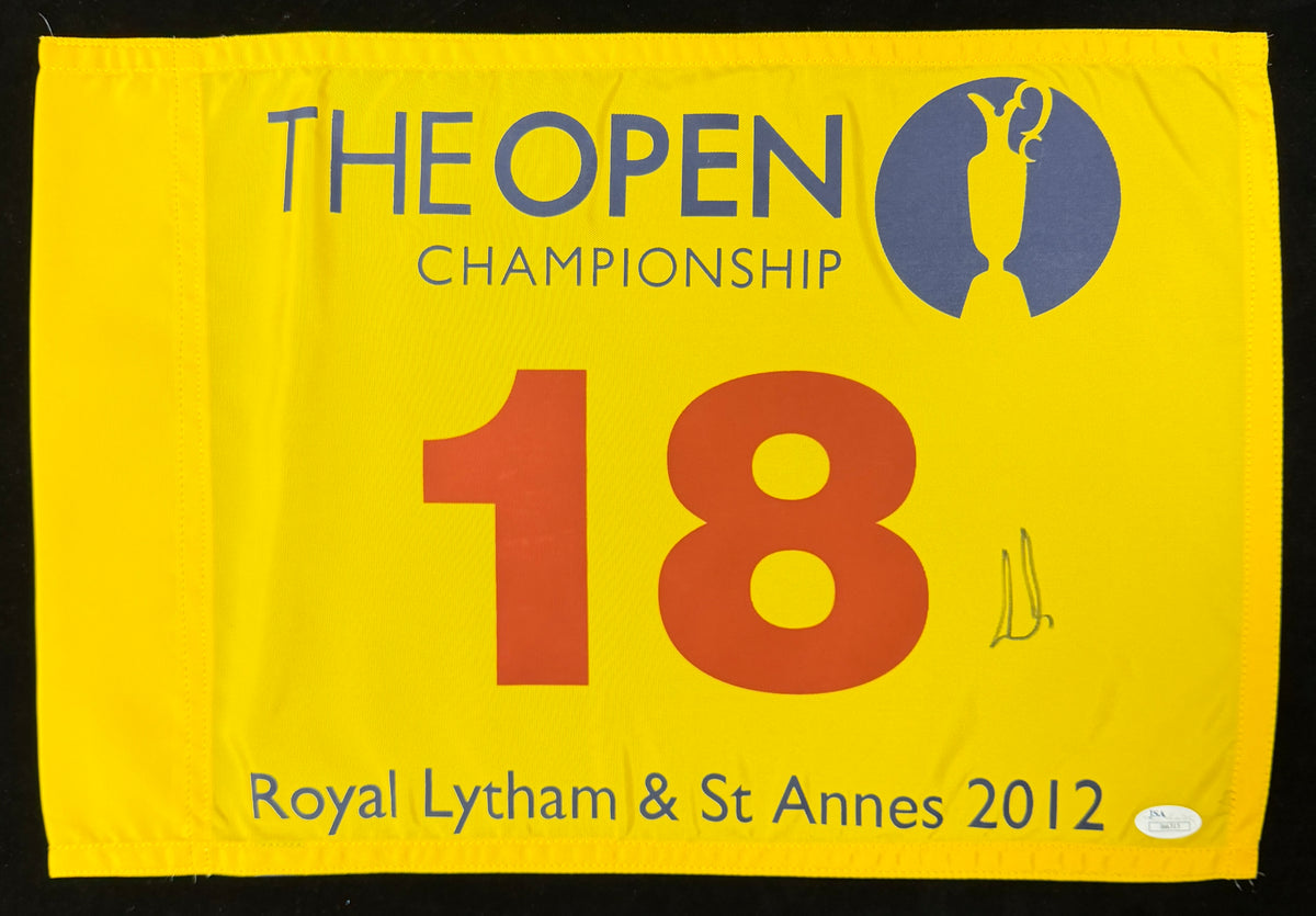 Ernie Els Signed/Autographed 2012 The British Open Pin Flag JSA 215463